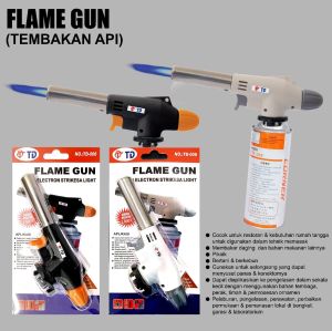 Elektrikshop Flame gun Kepala Portabel Gas Torch Las Butane Blow Torch Api Jet Hi Cook TD