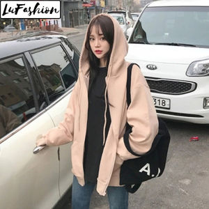 Hoodie for Girls Zip Hooded Top Casual Plus Size Thin Coat Sweater