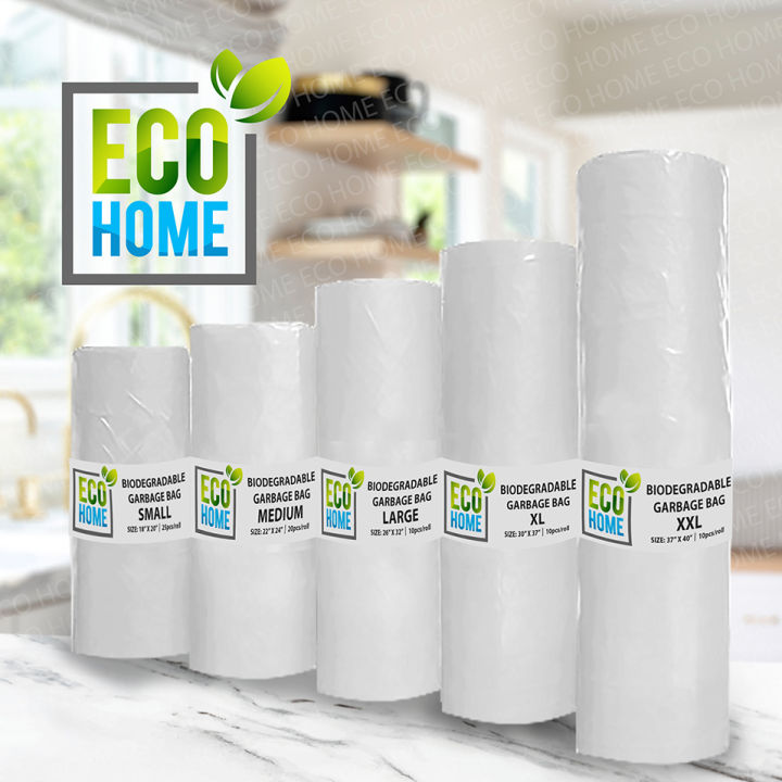 Eco Home Biodegradable Garbage Bag Trash Bag Clear Transparent