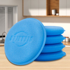 1/5pcs Car Wash Sponge Round Crimped Waxing Polishing Cleaning Tools High Density Foam Applicator Pad Sponge Car Detailing Tools