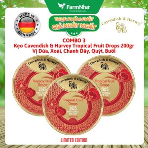 (Combo 3) Kẹo Trái Cây Cavendish & Harvey Vị Tropical Fruit Phiên Bản Xuân Mới