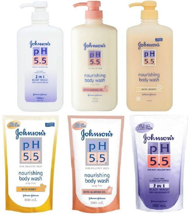 Johnson pH 5.5 Body Wash Refill 500ml / Bottle 750ml / 1000ml