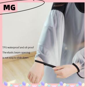 【Magical House】[ New Hot Fashion] TPU Waterproof Oversleeves Anti-Dirty Housework Cleaning Fawn Arm Sleeves Sleeve Cuff Arm Cover Kitchen Apron Accessories