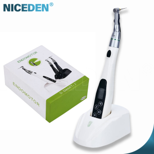 NICEDEN Dental Endodontic Endo Motor Cordless LED 16:1 Contra Angle With Reduction Head Low Speed Hand-piece Dentistry Endodoncia Treatment