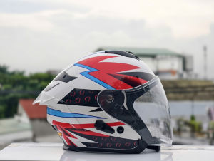 Nón bảo hiểm 3/4 2 kính Royal M979 (ROC 09) tem Dragon Boy chính hãng gắn kính màu siêu đẹp tặng khăn ninja và túi rút