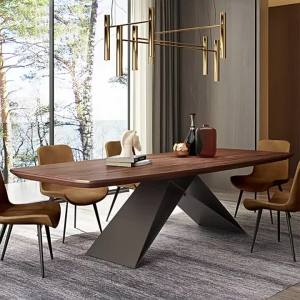 Dining Table Rectangular Dining Table Household 2m Solid Wood Dining Table