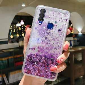 Case For VIVO Y12 Y15 Y17 Y19 Cover Liquid Quicksand Glitter Bling Transparent Silicone TPU Phone Cover