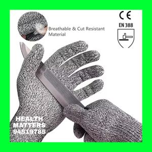 ♥️🇸🇬Anti cut multi functional gloves hiking gloves fishing gloves kitchen gloves (food-grade) industrial gloves winter gloves. CE certified Level 5 protection waterproof. Reusable washable Size SML. Brand New