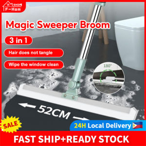 Fortune Home Magic Sweeper Broom Household Floor Wiper Bathroom Scraper Toilet Wiper Rubber Bathroom Floor Wiper Water Scraper