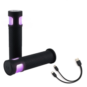 Universals Bike Grips with Rechargeable LED Safety Light 12 Model Illuminations Bike Lighting Accessories