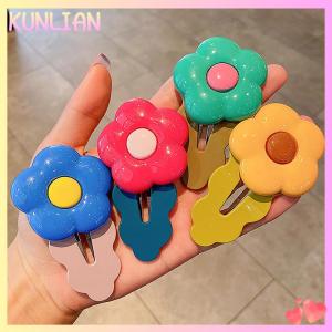 [KUNLIAN] Girls bangs clip Korean version of the baby hair accessories headdress girls hair card does not hurt the hair flower hair clip