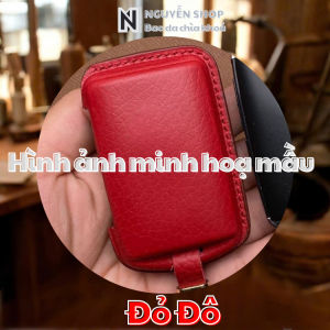 Bao Da Chìa Khoá Ô Tô KIA-C5 Cho Xe Sedona Smartkey 5 Nút Bấm Bao Da Ép Form May Thủ Công Da Bò Thật