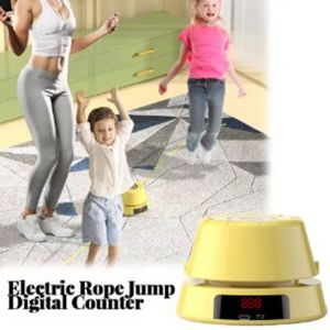 MINFEN Training Toy Electric Rope Skipping Machine Remote Control Digital Counter Skipping Rope Machine Learning Educational USB Charging Automatic Jump Rope Indoor