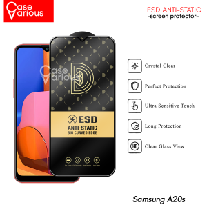 Paket 3in1 Tempered Glass Samsung A20s Anti Gores Layar Anti Static Free Skin Carbon