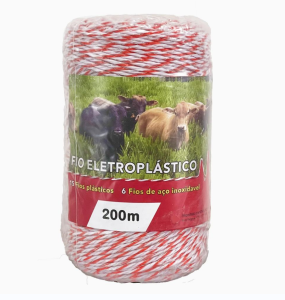 500M เชือกรั้วไฟฟ้าเชือกโพลี  รั้วไฟฟ้าเชือกลวดป้องกันวัวสีแดงสีขาวเหล็กโพลีเชือกสัตว์รั้วไฟฟ้าสำหรับม้าลวดความต้านทานต่ำพิเศษ