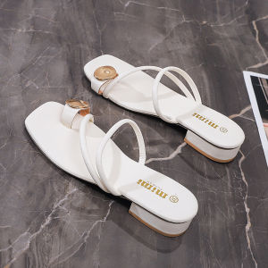 COCO#LZ03 New Korean Elegant Flat Heels Sandals Women New Arrival
