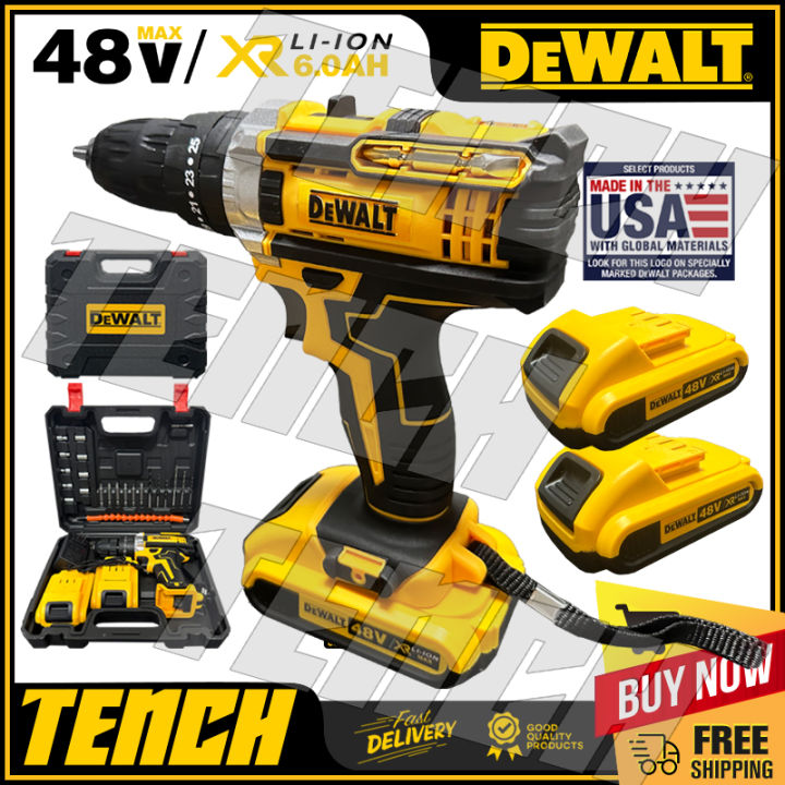 DeWalt 48V Cordless Drill Electric Hammer Impact with