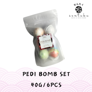 🌸SENTAKU🌸 Fizzy Foot Spa Pedi Bomb Pedicure Foot Ball Set 40g/6pcs