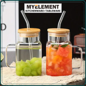 Myelement 620ML Heat Resistant Healthy Glass CupsWater GlassCoffee CupsFlower Tea Glass Microwave Safe Glass Tea Cups