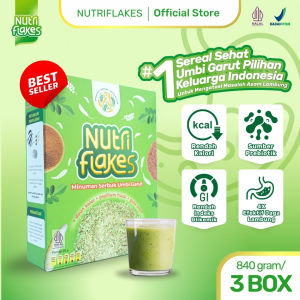 Nutriflakes Sereal Umbi Garut Obat Asam Lambung Original 3 Box