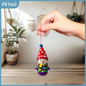 PkYeG 2D màu giáng sinh người tuyết Mặt dây chuyền gỗ phim hoạt hình XMAS cây treo trang trí tự làm nhà năm mới bên bầu không khí trang trí cung cấp