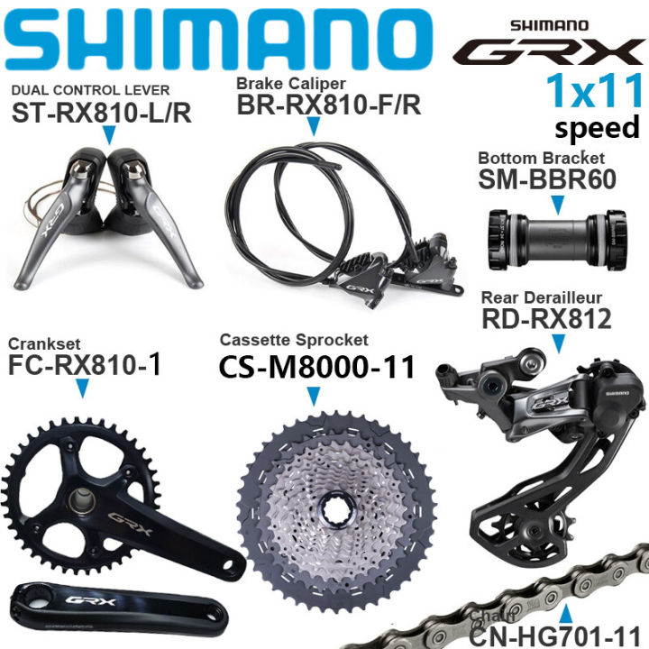 Shimano grx deals groupset 1x11