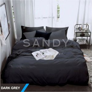 Bedcover Only/ Bedcover Saja Sandy Collection Polos Ukuran Dewasa 220x230cm