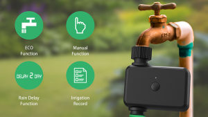 Smart Watering Timer IP55 Bluetooth WIFI Garden Automatic Irrigation System Drip Sprinkler Controller Valve Smart Life Tuya