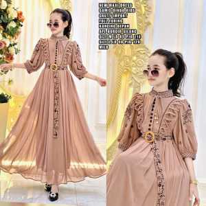 Dinda Kids Bahan Ceruty Apk Bordir Gamis Anak Perempuan Umur 11 12 Tahun Dress Anak Cewek Terbaru