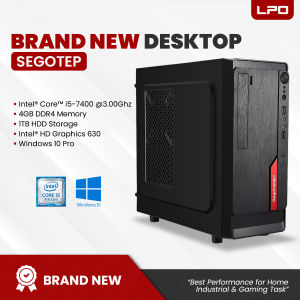 LPO Desktop Segotep Intel Core i5-7400 3.00Ghz 4GB DDR4 1TB HDD Intel HD Graphics 630 Windows 10 Pro