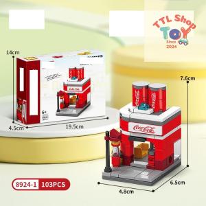 Bộ Đồ Chơi Lắp Ráp Mô Hình Nhà Thành Phố Xếp Hình Thị Trấn Lắp Ghép Cửa Hàng Siêu Thị Quà Cho Bé
