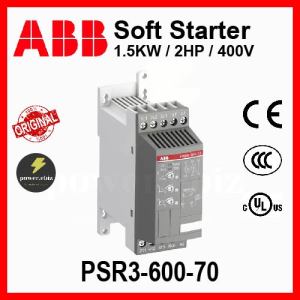 ABB SOFTSTARTER PSR3-600-70 1.5kW 2HP 400V SOFT STARTER (1SFA896103R7000)