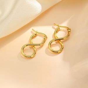 Stainless Infinity Earrings For Women Plain Infinity Hoop For Women 8 Shape Earrings For Women Gift For Women Infinity Design