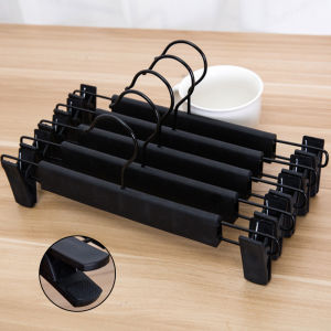 10PCS Non-Slip Plastic Trouser Clips Seamless Household Trouser Rack Clips for Pants & Garments