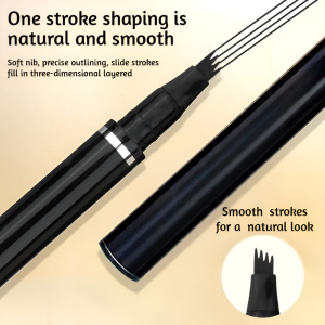 4 Forks Waterproof Eyebrow Pencil Lower Eyelash Eyeliner Eyebrow Tattoo Liquid Brow Pen Natural Wild Eyebrows
