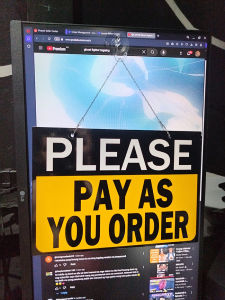 PLEASE PAY AS YOU ORDER SIGNAGE A4 size