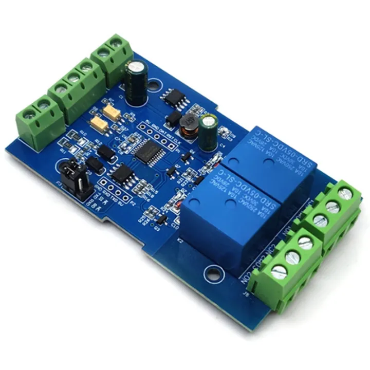 2 Channel Relay Module Switch Communication Input and Output for 7-24V ...
