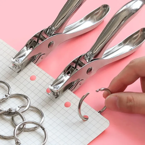 [Same Day Ship] Metal Single Hole Puncher 6mm Pore Diameter Punch Pliers Hand Paper Scrapbooking Punches