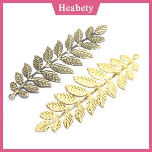 Heabety 10 cái/bộ kết nối lá cổ điển làm đồ trang sức thủ công tự làm bằng kim loại