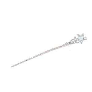 Elegant Moonstone Filigree Hair Stick Buyao for Girls Ancient Chinese Hairpin Traditional Hanbiuk Decorative Cosplay