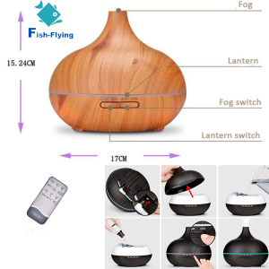 500ml air humidifier with essential oil ultrasonic aromatherapy diffuser wood grain fragrance bed room