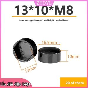 🎀ZTOYL✨ Ốc lục giác đầu phẳng nắp nhựa bảo vệ bên ngoài vít lục giác đầu thấp Nắp trang trí chống bụi