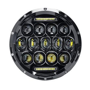 Đèn Pha Xe Mô Tô 7 Inch 75w Led H4 Hi-Lololo 12V 24V 6500K Motorcycle Headlight