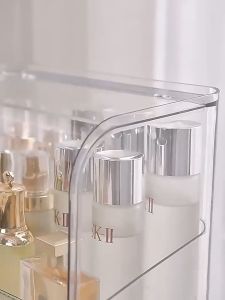 ShopClassyshop Large Acrylic Cosmetics storage box desktop dust-proof makeup organizer table box