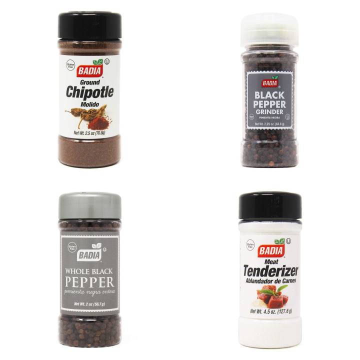 BADIA Herbs & Spices SMALL BOTTLE (Black Pepper/Chipotle/Meat