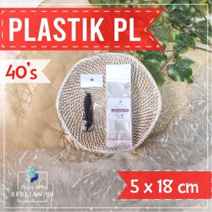 Plastik Display 5x18 cm Tebal 40s Mic Plastik Aksesoris Plastik Souvenir Gantung