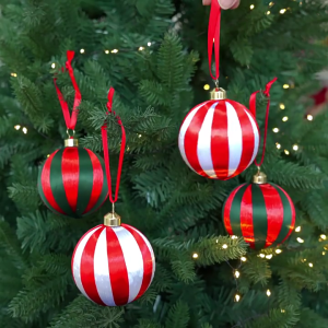 6Pcs Christmas Baubles Ornament 8cm Shatterproof Foam Christmas Ball For Christmas Tree Wedding Festival Celebration