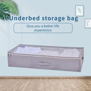 Under bed storage box large wardrobe foldable storage bag organizing box folding fabric quilt clothing storage box