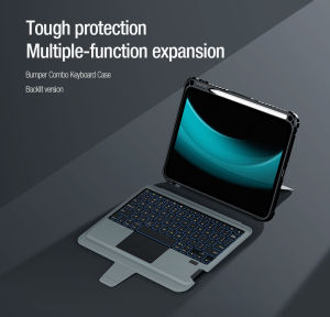 Nillkin 3 in 1 iPad Protective Case for Apple iPad 11(A16) 2024/10/10.9 2022 Bluetooth Keyboard Case Back Cover ( Comes with a bluetooth keyboard )