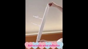 Adjustable Retractable Air Conditioner Deflector Anti-Direct Air Diverter Universal ac Vent Deflector for Optimized Airflow Direction(33.8in/86cm)